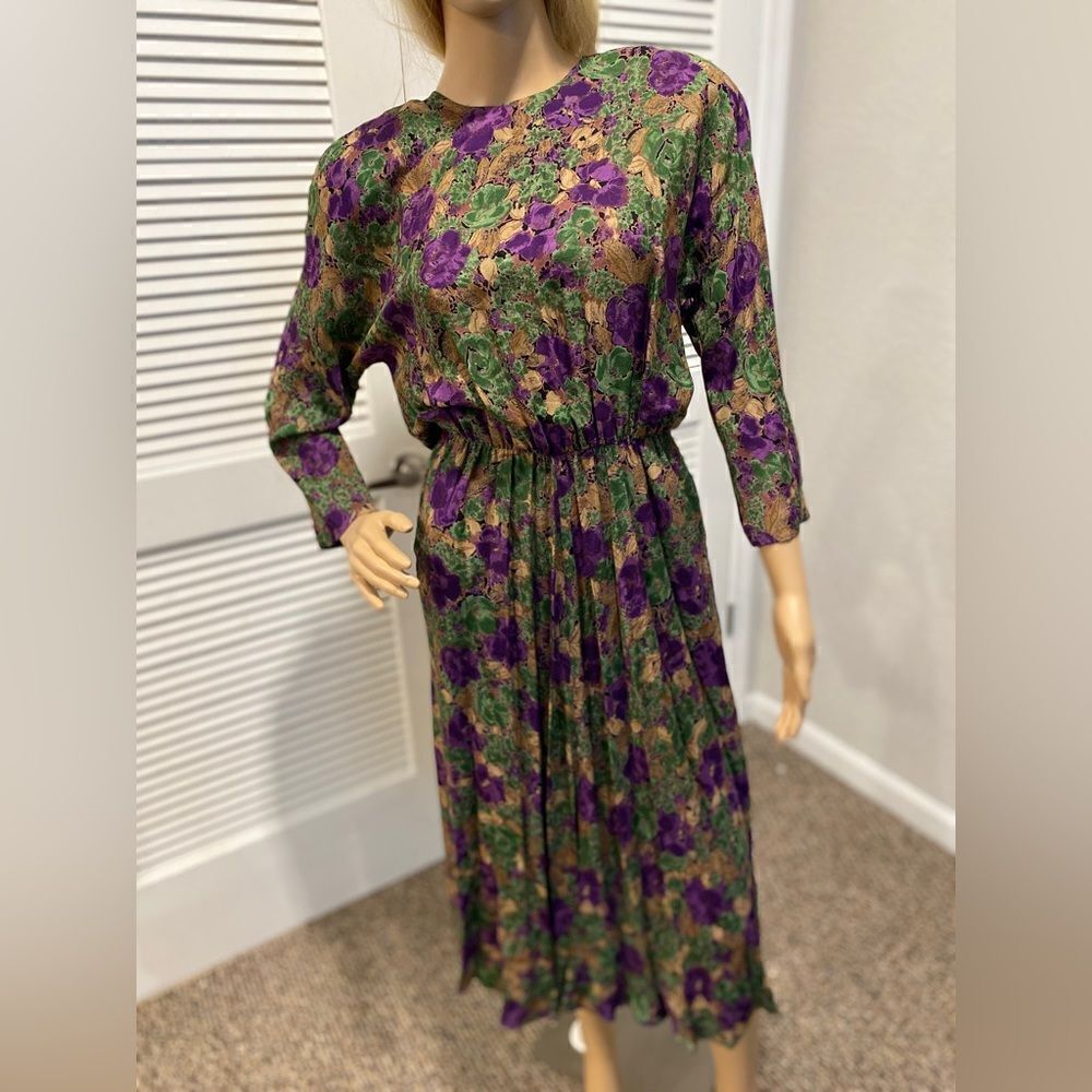Jackie Bernard vintage/70s/80’s/folksy/eclectic/eccentric/boho/quirky dress 
